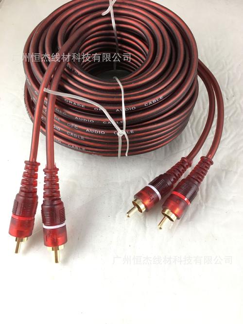 10米镀金头高屏蔽2RCA-2RCA音视频线 长距离影音传输的可靠之选
